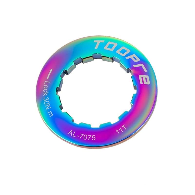 TOOPRE Cassette Locking Cover for Mountain and Road Bikes 11T Sprocket Lock Ring XT Cassette Lock Ring