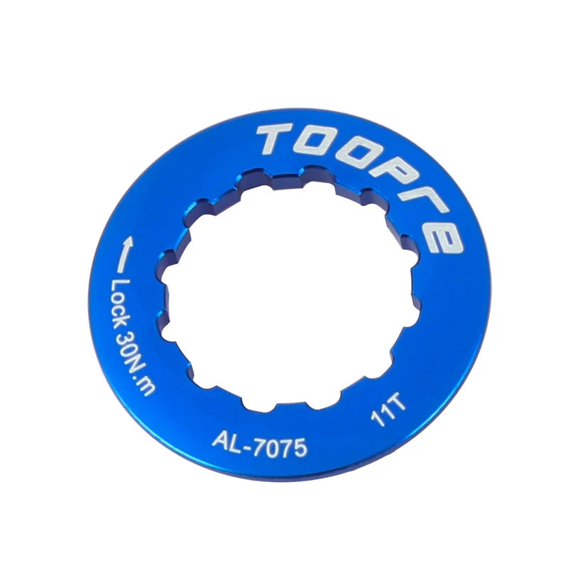 TOOPRE Cassette Locking Cover for Mountain and Road Bikes 11T Sprocket Lock Ring XT Cassette Lock Ring