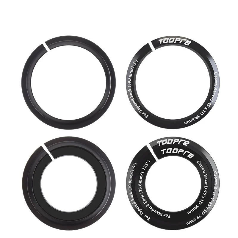 TOOPRE Bottom Bracket Converter Base for External Cup Sets Straight to Tapered Tube Adapter 28.6mm to 1.5 Front Fork