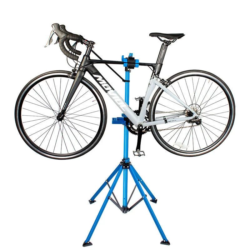 TOOPRE Bicycle Repair Stand Mountain Bike Repair Stand Road Bike Parking Display Stand Foldable Fixed Workbench TL-06E Blue