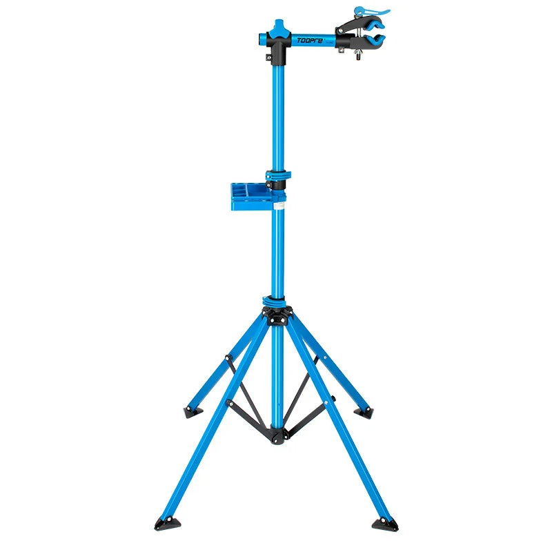 TOOPRE Bicycle Repair Stand Mountain Bike Repair Stand Road Bike Parking Display Stand Foldable Fixed Workbench TL-06E Blue