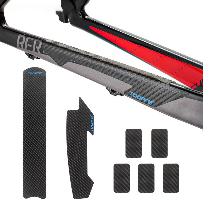 TOOPRE Bicycle Chainstay Protector Decals Frame Protection Stickers for Mountain and Road Bikes