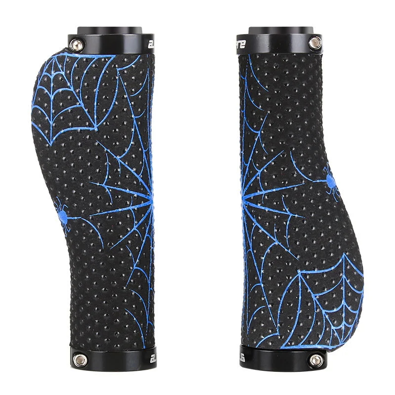 TOOPRE Bicycle Handlebar Grips Universal Silicone MTB Auxiliary Grips Spider Web Design