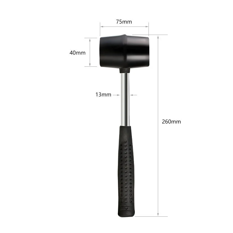 TOOPRE Bicycle Maintenance Rubber Hammer Tool for Bottom Bracket Installation and Disassembly Mountain Bike Repair Rubber Mallet