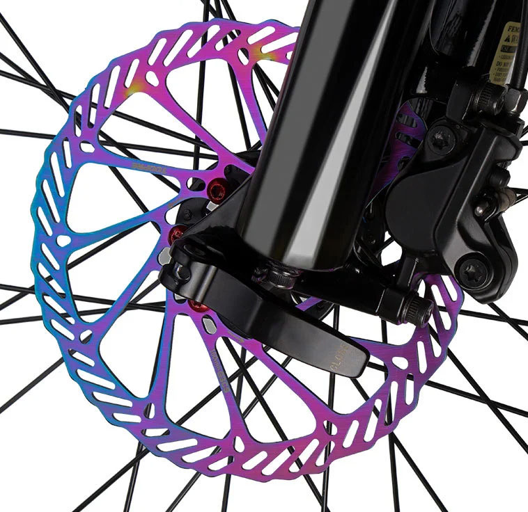 TOOPRE Bicycle Disc Rotor 160/180mm Colorful for Mountain Bike Hollow Ultra-Light Six-Bolt Brake Rotor