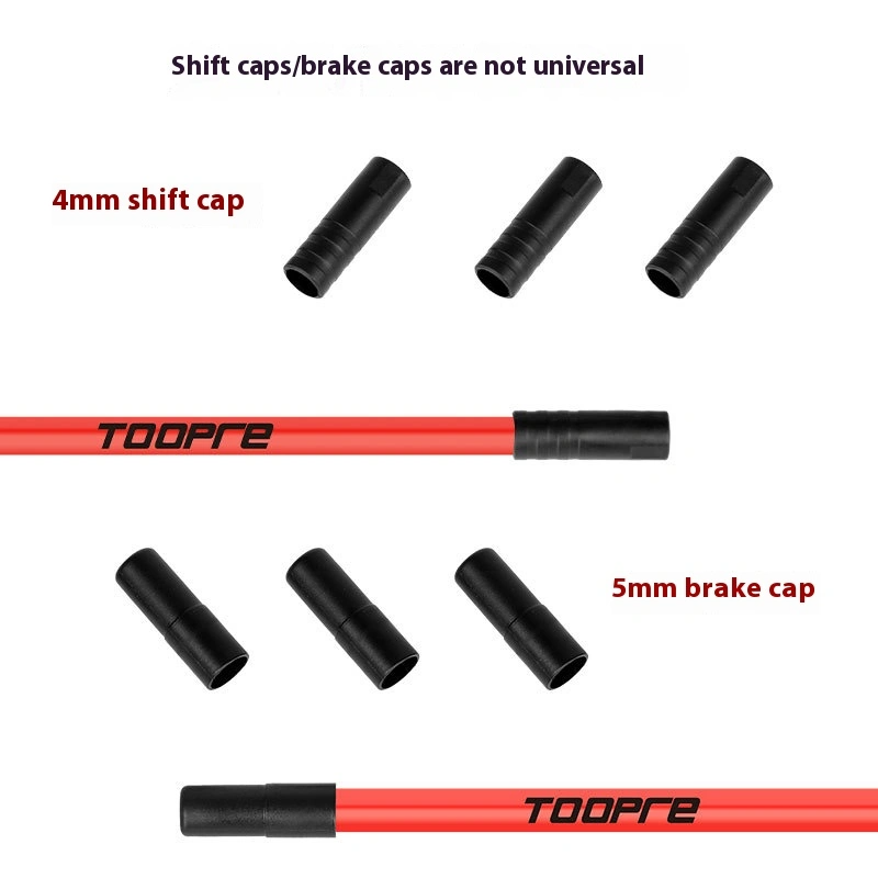 TOOPRE Mountain Road Bicycle Plastic Cable End Caps Shift and Brake 4mm 5mm Cable End Dust Covers