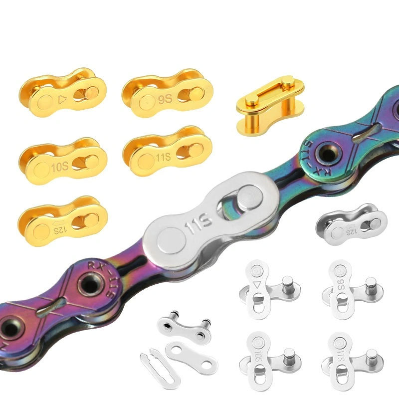 TOOPRE Mountain and Road Bike Chain Magic Buckle 8S/9/10/11/24/27/30 Speed Single Speed Chain Quick Release Buckle