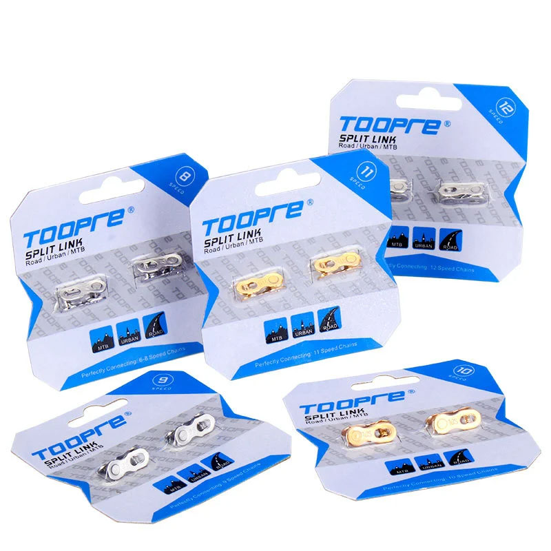 TOOPRE Bicycle Chain Magic Buckle 8/9/10/11/12 Speed Mountain Bike Chain Quick Release Buckle Set