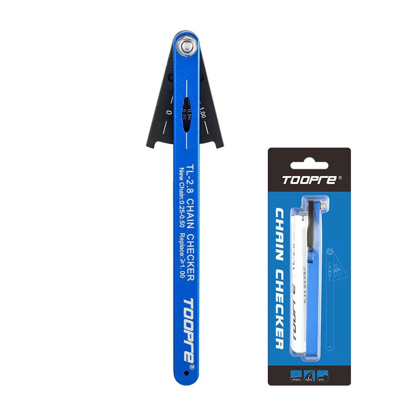 TOOPRE Bicycle Chain Wear Measurement Gauge Mountain and Road Bike Chain Stretch Measurement Tool