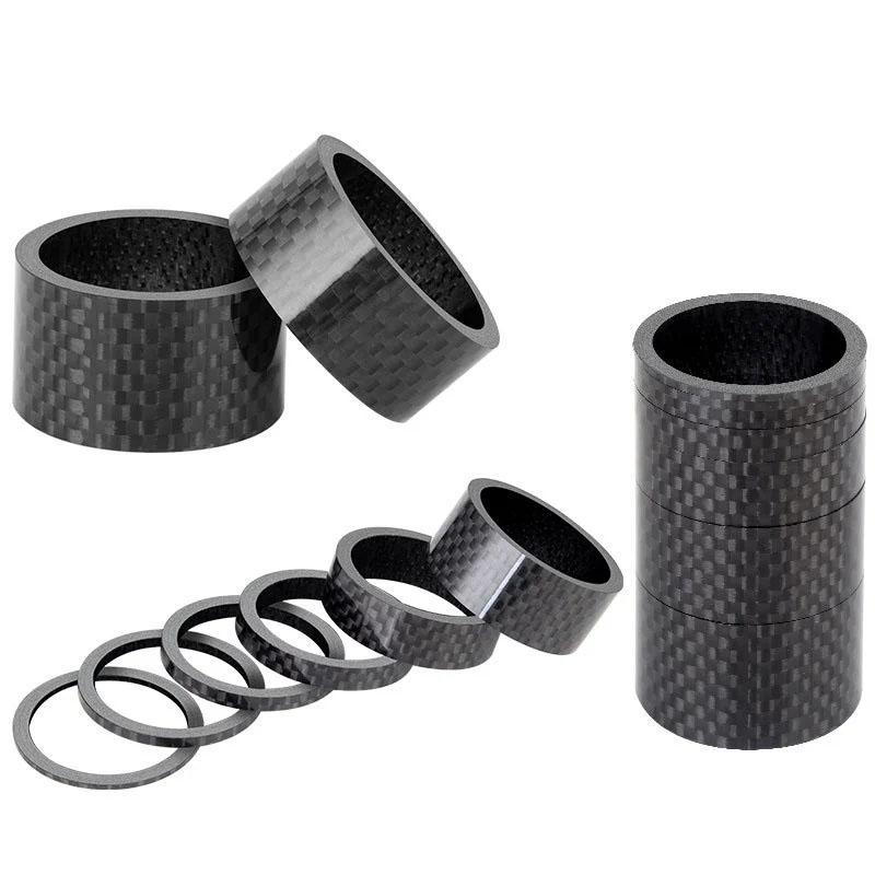 TOOPRE Mountain Bike Stem washers Carbon Fiber Road Bicycle Front Fork headset Set Tube Washer 28.6mm Spacer Ring