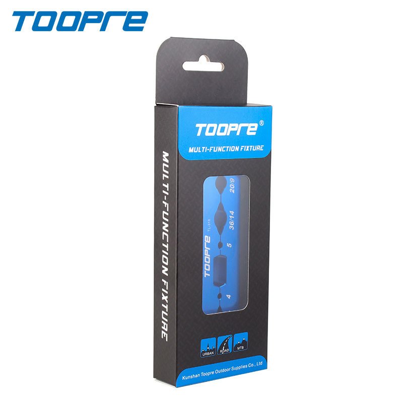 TOOPRE Bicycle Multi-Function Repairing Fixture, Aluminum Alloy Bench Vise Clamp Tool for Hubs, Pedals, Forks, Wheelsets and Axles