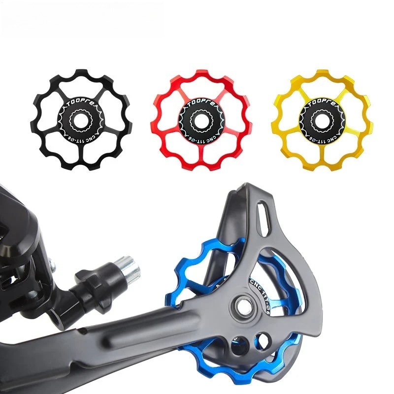 TOOPRE Rear Derailleur Pulley for Bicycles Steel Bearing Gear for 11T 13T Transmission of Mountain and Road Bikes
