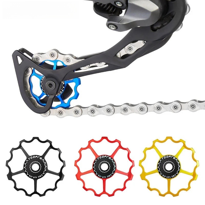 TOOPRE Rear Derailleur Pulley for Bicycles Steel Bearing Gear for 11T 13T Transmission of Mountain and Road Bikes