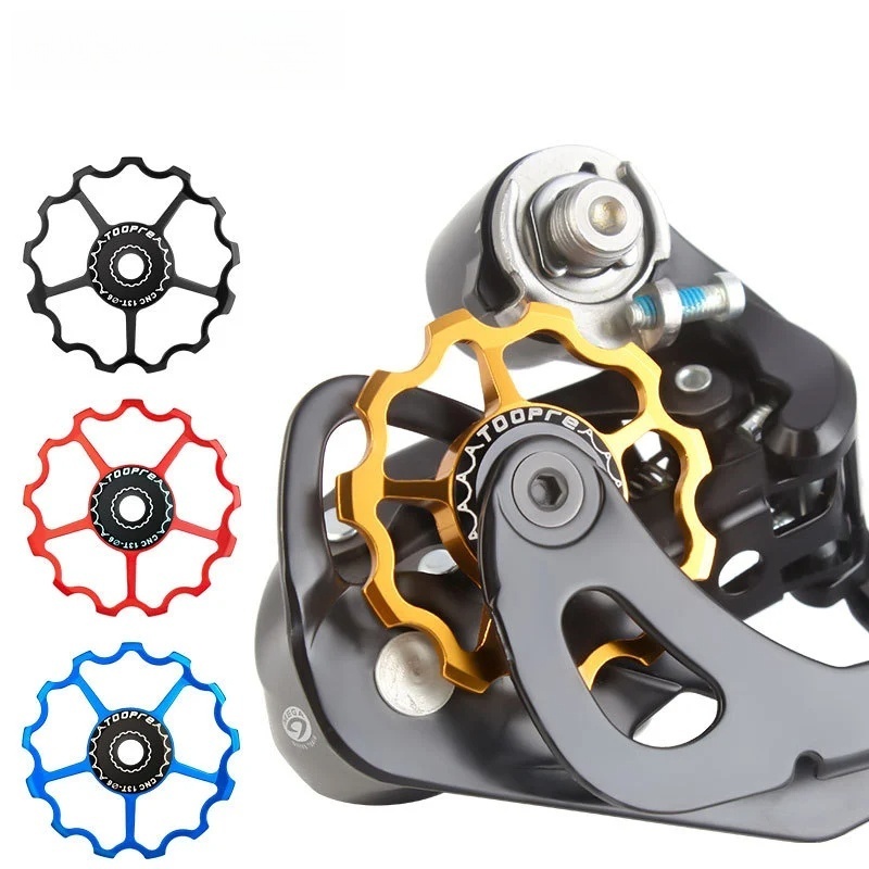TOOPRE Rear Derailleur Pulley for Bicycles Steel Bearing Gear for 11T 13T Transmission of Mountain and Road Bikes