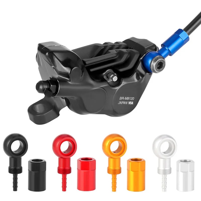 TOOPRE Five-Line Type Hydraulic Needle Hydraulic Disc Brake Connector for Mountain Bikes Compatible with SLX XT XTR Hydraulic Disc Brakes